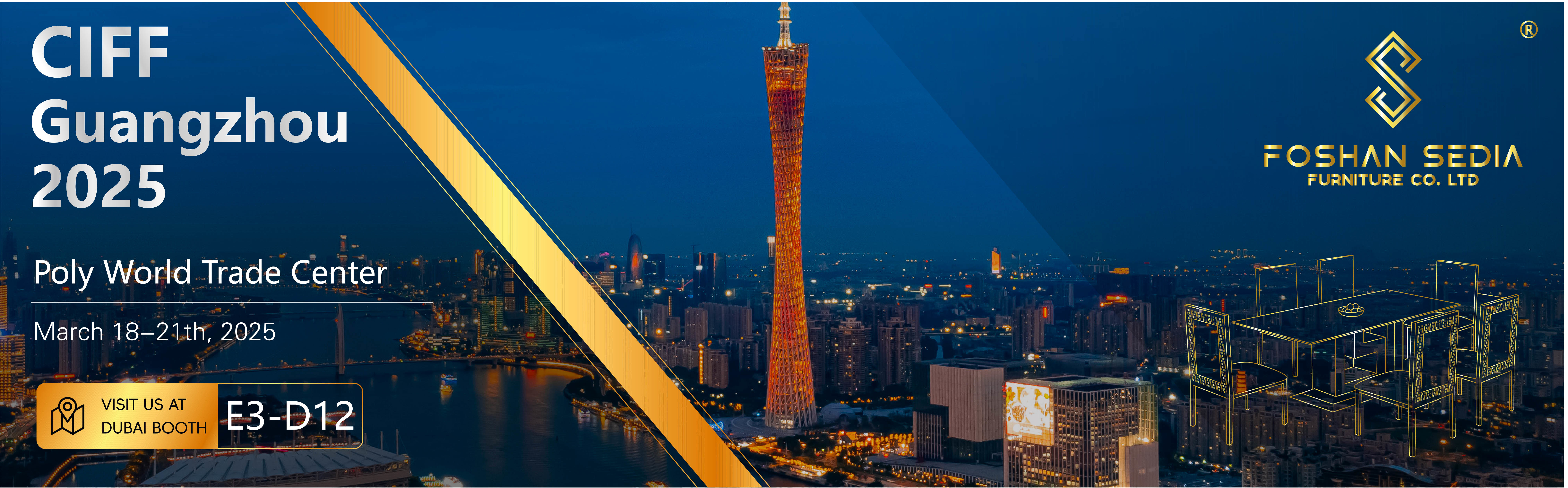 Laatste bedrijfsblogs Je bent uitgenodigd. SEDIA FURNITURE op CIFF Guangzhou 2025!