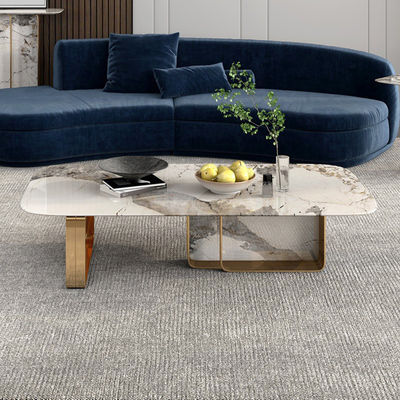 kopen Vierkante marmeren koffietafels combinatie voor woonkamer online manufacture