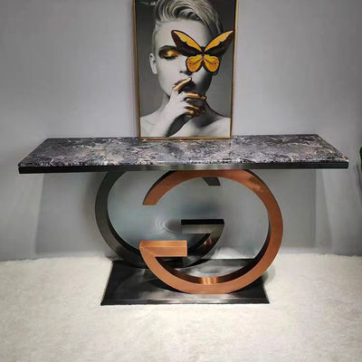 kopen Glanzend stalen raam toegangsconsole tafel rechthoekige hoogte 78cm online manufacture