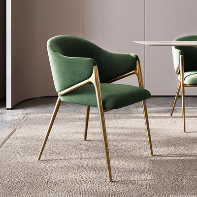 kopen Lichte luxe roestvrij staal hotel / appartement eetstoel online manufacture