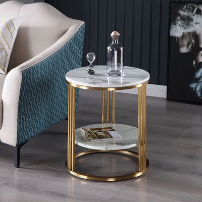 kopen Elegante ronde roestvrijstalen marmeren bank Side Table door SEDIA online manufacture