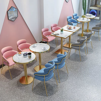 kopen Moderne ronde marmeren onderhandelingstafel, geschikt voor hotels en cafés online manufacture