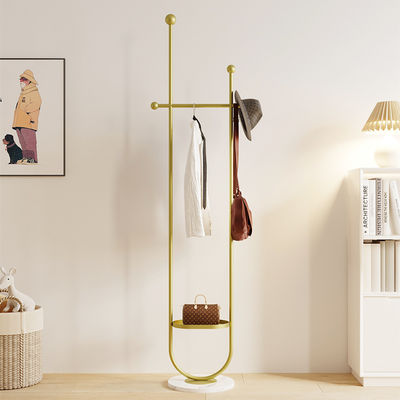 kopen Moderne minimalistische bewegbare opslagvloer hanger rek met wielen online manufacture