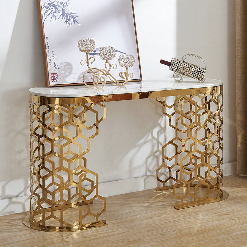 Lange marmeren ingangsconsole tafel 120cm/150cm aangepaste kleur